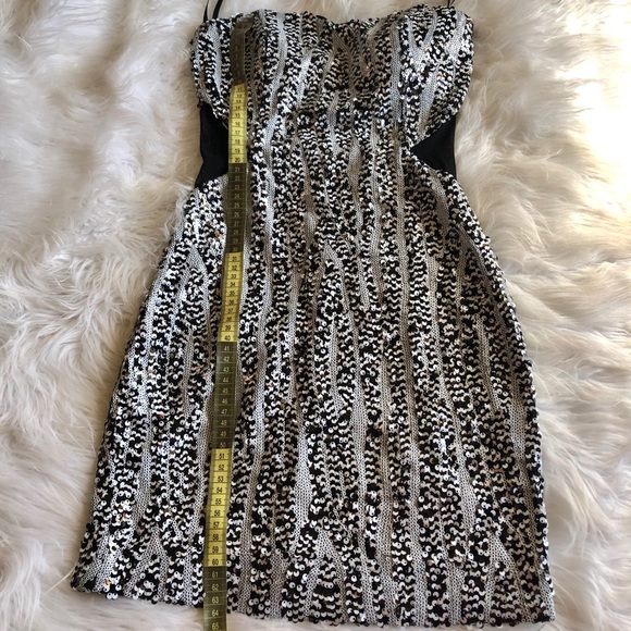 BEBE STRAPLESS BUSTIER MINI DRESS - Picture 4 of 5